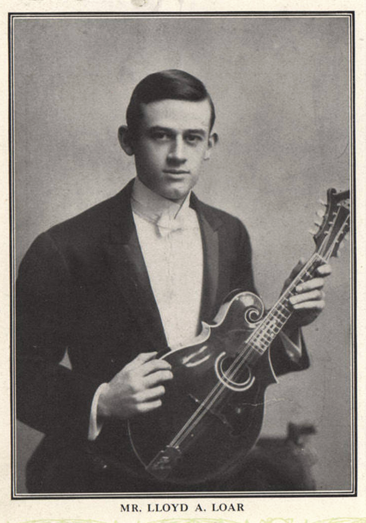 Photograph of musical instrument designer Lloyd Loar.