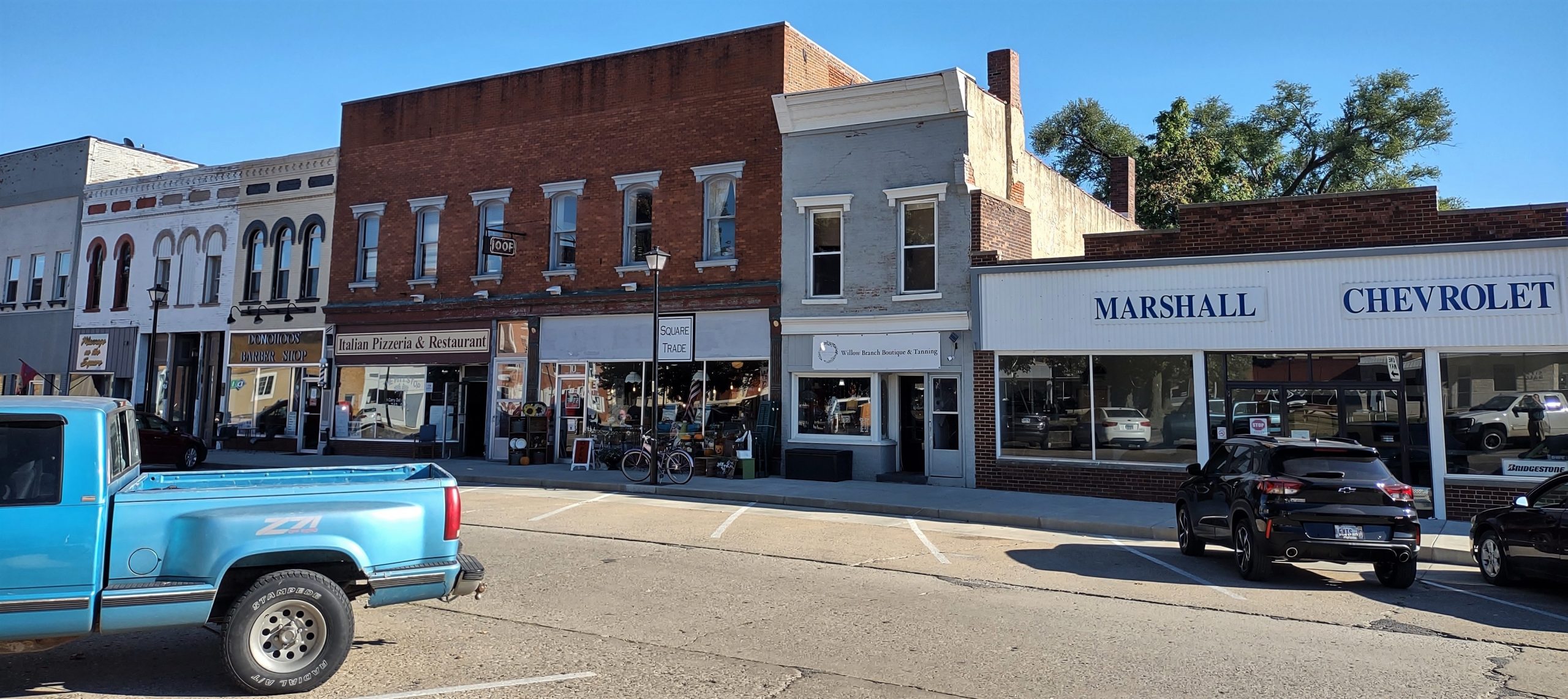 Photograph of East Cross Street, Winchester, Illinois.