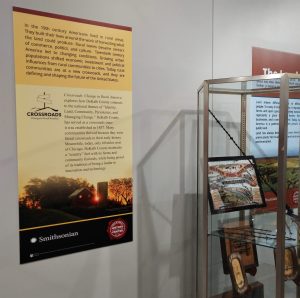 Photograph of the introduction to DeKalb County History Center's companion exhibition.