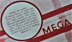 Photograph of the back cover of a recipe booklet published by Cole Milling Company.