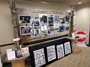 Photograph of section of Lake Shelbyville Visitors Center's companion exhibition contributed by Shelby Electric Cooperative.