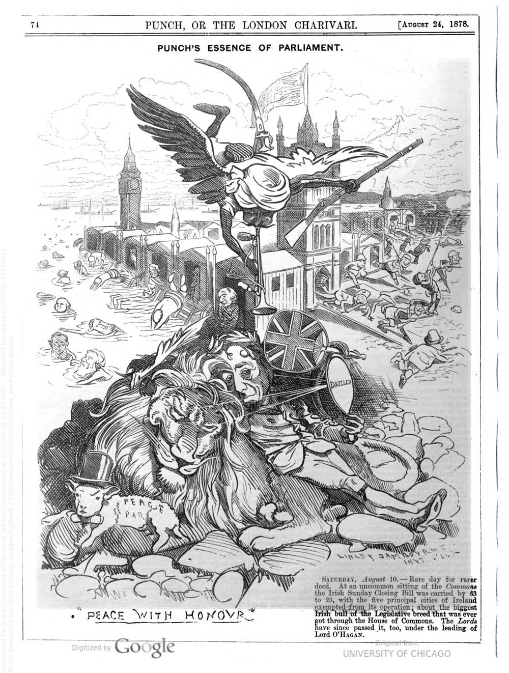 Punch's Essence of Parliament (1878)
